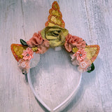 Custom Resin Flat Unicorn Tiara