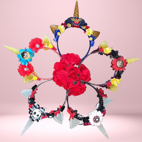 Custom Resin Rounded Unicorn Tiara