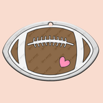 Football - Acrylic Blank and SVG Cut File