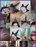 Custom Resin Rounded Unicorn Tiara