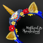Custom Resin Rounded Unicorn Tiara